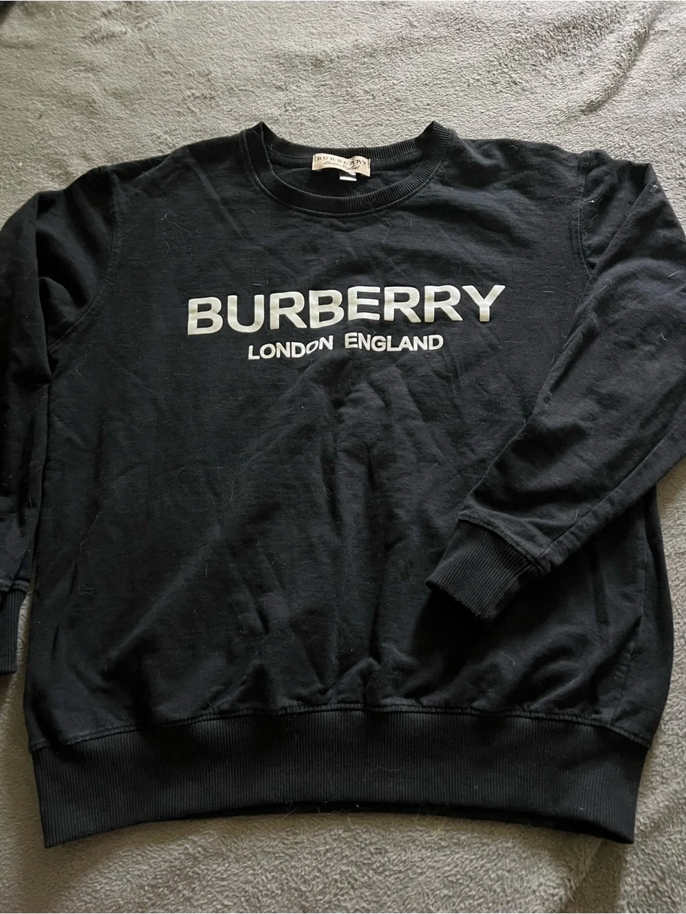 Burberry Black Logo Sweatshirt - London England